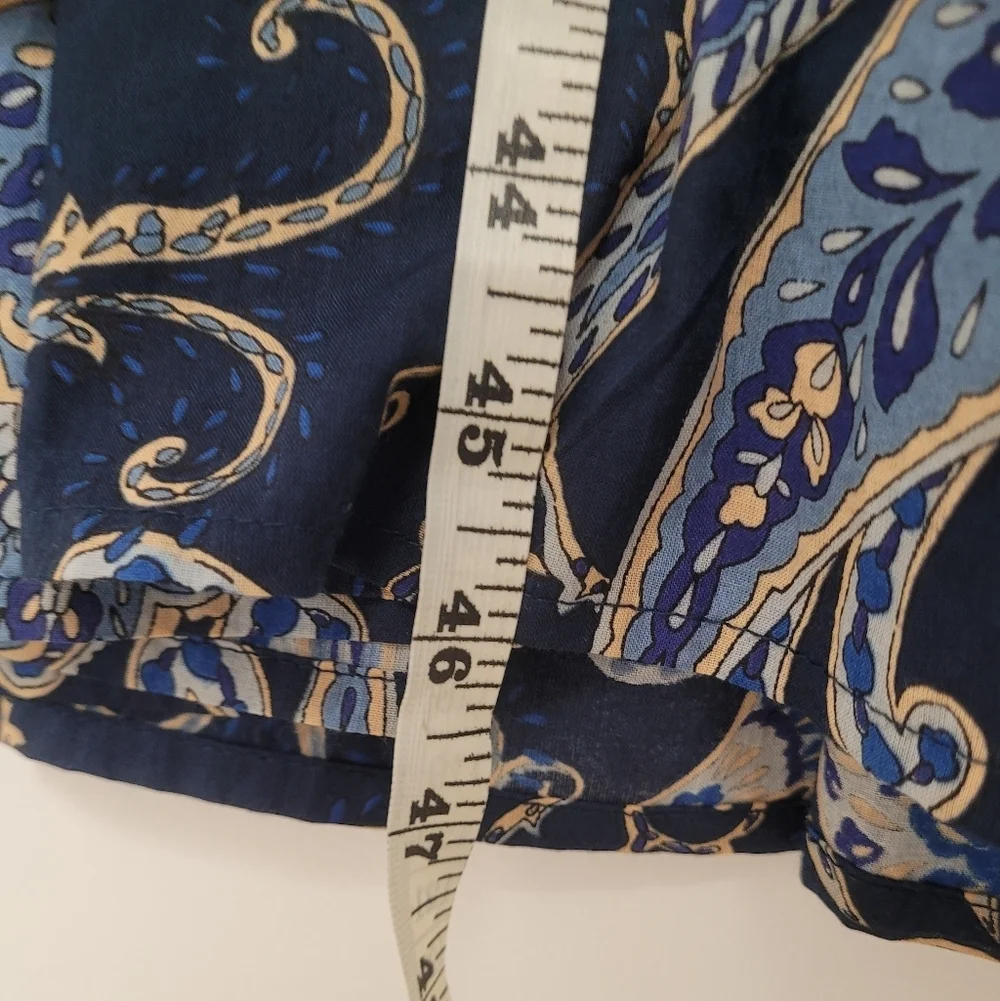 NWT Myra Bag 100% Cotton Donna Paisley Glory Dress Tiered Maxi Dress sz L